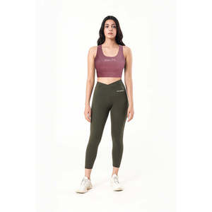 Wholesale Women High Support Eco-Friendly Reversible Gym Sports Bra Moisture Wicking <b>Running</b> Fitness Everyday Ribbed - Product Image 4