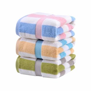 Serviette de bain de luxe 100% coton couleur unie tailles personnalisées chiffon de lavage de visage à séchage rapide 6 pièces ensembles de serviettes de bain imprimées chaudes - Product Image 1