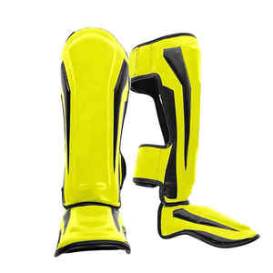 Espinillera unisex para Thai & Kick Boxing Equipo de entrenamiento con logotipo personalizado con material de neopreno que proporciona calentadores de piernas y protección - Product Image 2