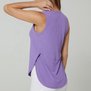 Camiseta sin mangas deportiva para correr de secado rápido para mujer, ropa deportiva transpirable elástica, chaleco de Yoga - Product Image 3