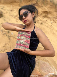 Nuevo Real hecho a mano Banarasi Sari tela seguro hilo cierre diario Vintage vibrante colorido cubierta sin forro reciclado hoja diario - Product Image 4