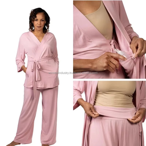 Camiseta de algodón con cierre de cremallera para rehabilitación, para después del hospital, con broches laterales para batas de paciente - Product Image 5