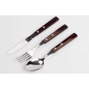 Juego de cubiertos con mango de resina de calidad superior con Cuchillas de acero inoxidable a prueba de herrumbre y mango elegante para un aspecto de comedor exclusivo - Product Image 1