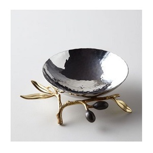 Decoración de mesa de diseño antiguo vintage, cuencos de frutas secas para comida, cuenco para servir comida de acero inoxidable de alta calidad de proveedores indios - Product Image 1