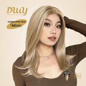 Mimi-DWY 18-Inch Straight Blonde Filter <b>Lace</b> <b>Wig</b> 13x6 Free Part Glueless Design with Transparent <b>Lace</b> - Product Image 6