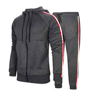 Chándales de moda OEM personalizado cómodo hombres cremallera gimnasio y deportes chándal ropa ajustada para hombres - Product Image 4