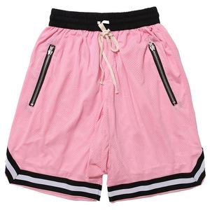 กางเกงขาสั้นผู้ชายแห้งเร็วสำหรับออกกำลังกายเล่นฟิตเนสเล่นยิมฤดูร้อนระบายอากาศได้มีกระเป๋าผ้ายืดสีพื้น - Product Image 1