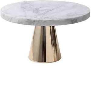 Présentoir de gâteaux en métal or Rose de forme ronde, présentoir de desserts pour fête à domicile, service de desserts - Product Image 2