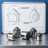 Конические алмазные вставки PDC Drillsoltek для буровых долот, производство OEM-поставок для нефтегазовой и горнодобывающей промышленности