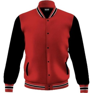 Chaqueta universitaria de béisbol clásica Cuerpo de lana con mangas de cuero en contraste Bordado de logotipo personalizado incluido - Product Image 6