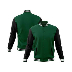 Veste universitaire décontractée confortable pour homme, fermeture éclair sur le devant, logo personnalisé, couleurs et tailles personnalisées, respirante, séchage rapide, service OEM pour l'hiver - Product Image 1