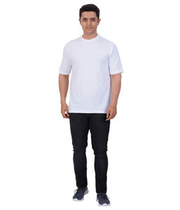 Camiseta de cuello redondo para hombre, ropa de calle, venta al por mayor, algodón polivinílico en diferentes métodos de impresión y materiales en stock para la venta - Product Image 1