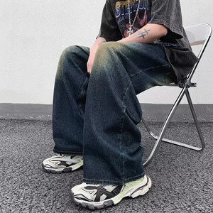 Jeans style décontracté pour hommes, pantalon en denim ample à jambe droite et à jambe large pour toutes les saisons, printemps, été, automne, hiver - Product Image 5