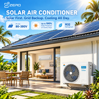 Climatiseur solaire ZERO hybride AC/DC 9000-24000 BTU R32 Inverter Split pour distributeurs et grossistes