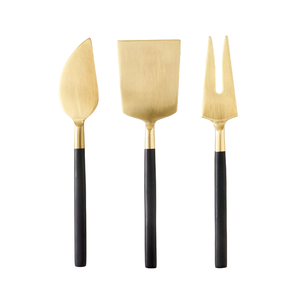 Couteau à beurre et à fromage en acier inoxydable à prix durable, plaqué or, écologique, pour mariage, usage domestique et cuisine, ensemble de découpe de fromage - Product Image 2