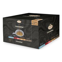 Café Molido de Tueste Medio de Alta Calidad, Mezcla 7g, 100 Unidades, 50% Arábica, 50% Robusta, Cápsulas de Café K-Cups Ristretto 100, Aprobado por la FDA