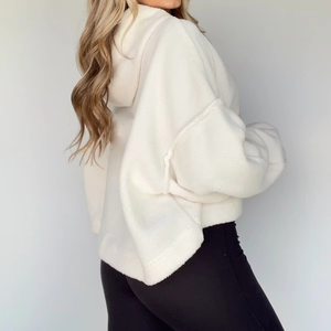 Sudaderas con Capucha de Punto Extra Grandes para Mujer, Personalizadas con Logotipo OEM, Informales, de Invierno, con Características Antipilling y Transpirables para Fabricantes - Product Image 5