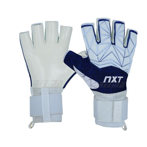 Nuevo guante de portero de fútbol sala profesional al por mayor Palma de látex alemán colores personalizados espuma de alta densidad 3D goma inyectar zona de perforación - Product Image 1