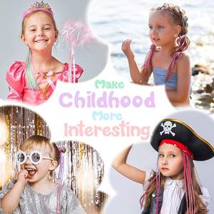 Accessoires <span class=keywords><strong>de</strong></span> cheveux <span class=keywords><strong>de</strong></span> mode pour les filles, extensions <span class=keywords><strong>de</strong></span> cheveux colorées pour les filles, accessoires <span class=keywords><strong>de</strong></span> jour <span class=keywords><strong>de</strong></span> cheveux fous - Product Image 6