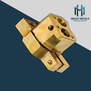 Bloc de connexion usiné en laiton VMC, trous filetés, assemblages mécaniques, longue durée de vie, OEM, applications industrielles mondiales - Product Image 4