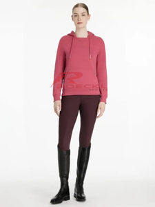 Sweat à capuche d'équitation pour femmes de haute qualité en gros étirement dans les quatre sens séchage rapide respirant doux au toucher design moderne équestre - Product Image 6