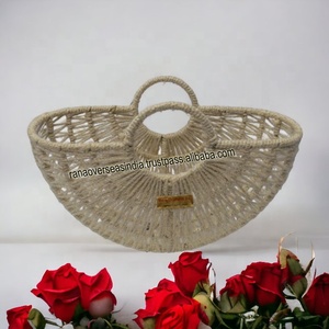 Cesta de cuerda de Yute natural hecha a mano ecológica al por mayor, cesta de almacenamiento tejida a mano, cesta de regalo - Product Image 6