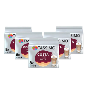 Cápsulas de Café Tassimo Cost'a Latte Tueste Medio x8 (Paquete de 5, Total 40 Bebidas) - Product Image 1
