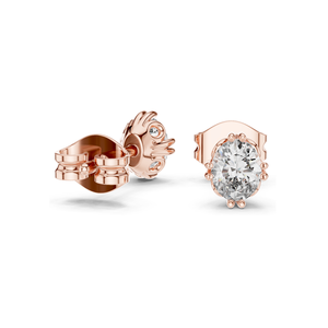 Pendientes de Diamantes Ovalados de Laboratorio, 0.75 CT, Claridad VVS-VS EF, Oro de 18K, 14K, 10K y Plata 925, Oro Rosa, Amarillo y Blanco - Product Image 4
