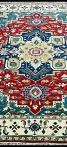 Alfombra hecha a mano de lana Hariz, Alfombras anudadas a mano con patrón abstracto personalizable para uso doméstico y hotelero - Product Image 5