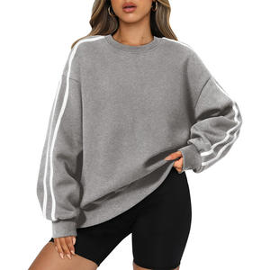 Sudadera personalizada OEM para mujer con impresión de logotipo, ajuste de tela suave y diseño de etiqueta privada para ropa informal o de gimnasia - Product Image 1