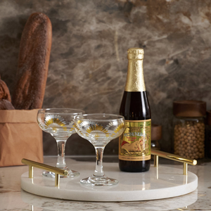 Plateau de service de qualité supérieure, plateau en marbre plaqué, plateau à fruits secs, décoration d'intérieur, blanc, camping, luxe, forme ronde classique - Product Image 6