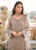 Damen Chiffon-Kleid Dubai Marokkanischer Kaftan Elegantes Elfenbein Abendkleid Langarm A-Linie Pailletten Perlen Stickerei Natürlich für Hochzeiten