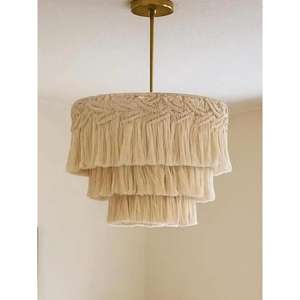 Abat-jour en laiton et rotin marocain fait main, éclairage décoratif, fournisseur en gros USA Etsy eBay Shopify, livraison directe - Product Image 1