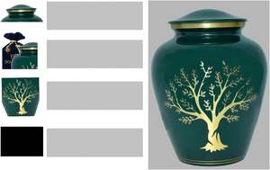 Urnes souvenir arbre de vie (arbre de vie_urne adulte _ vert foncé) - Product Image 3