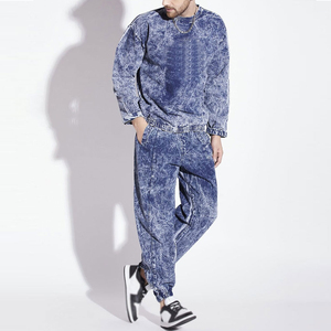 Ensemble de sweat-shirts pour homme en coton 100% imprimé, délavé à l'acide, pour le sport et les occasions décontractées, séchage rapide, respirant, marque privée - Product Image 6