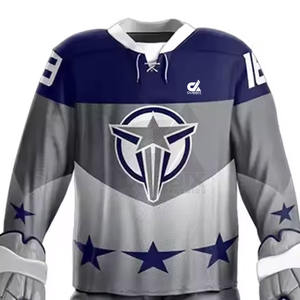 Uniforme de hockey sobre hielo de 100% poliéster cómodo personalizado disponible en tamaños personalizados - Product Image 5