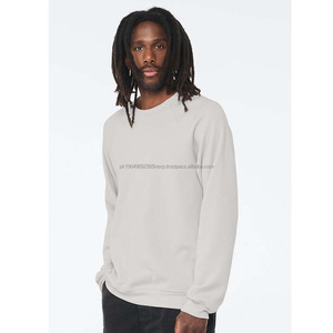 Bella Canvas <b>Red</b> Fleece Winter Warm Long Sleeve Pullover Crew Neck Tops Loose Fit Sweatshirt - Product Image 5