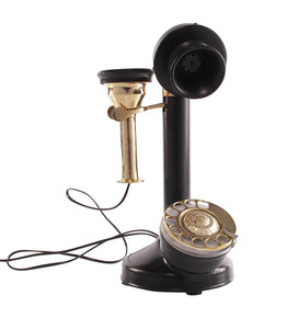 Prix de gros Téléphone de bureau antique filaire Téléphone décoratif rétro vintage pour la maison et le bureau - Product Image 2