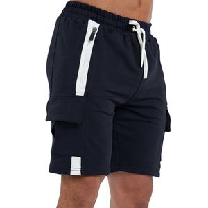 Pantalones cortos deportivos de algodón para hombre, ropa de calle con bolsillos y bloques de colores, cremalleras, entrenamiento deportivo, 5 pulgadas - Product Image 5