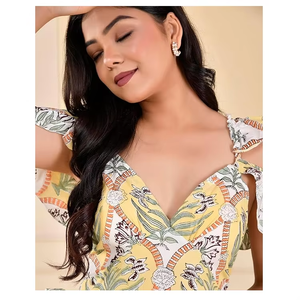 Camisa transpirable de manga de múltiples burbujas con hombros descubiertos, ideal para trajes casuales diarios de primavera y verano DE LA India - Product Image 5