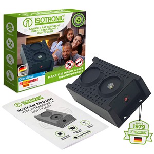 Repelente Ultrasónico de Plagas para Ratones y Martas, con Batería, Luz Intermitente, No Tóxico, Inodoro, Fácil de Instalar para Hogar y Coche - Product Image 1