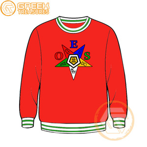 Commande personnalisée d'étoile orientale coton polaire brodé hiver femmes pull écologique de haute qualité vêtements grecs OES sueur - Product Image 5