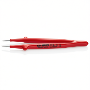 Pinces à épiler droites isolées de précision Knipex 1000V avec dents transversales fines pour saisir les surfaces - Product Image 2