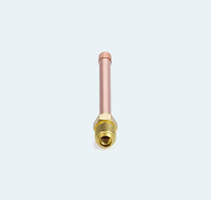 Unión de Latón para Condensador de 1/4, Tubo de Cobre de 8 cm, 23G, 7/16-20 SAE 45 °   Accesorio de Refrigerante de CA Soldado Flare 950PSI, India - Product Image 5