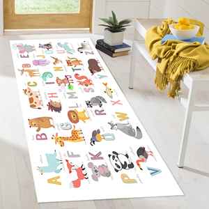 Animal <b>Alphabet</b> Kids Rug: Educational Nursery Playroom Carpet, <b>Printed</b> Rug,With Pile Soft Rug - Product Image 5