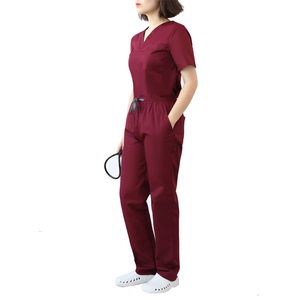 Uniforme de enfermera de alta calidad al por mayor uniforme médico Spandex elástico uniforme de moda uniformes médicos uniformes - Product Image 5