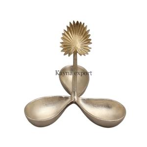 Venta Directa de Fábrica, Tazón de Servir Hecho a Mano en Metal Dorado Pulido, Moderno, Lujoso y Ecológico para Hoteles, Restaurantes y Fiestas - Product Image 1