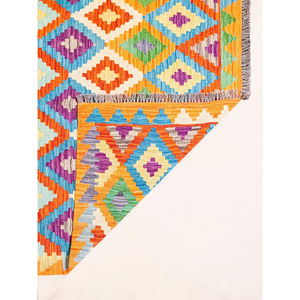 Alfombra Kilim de Maimana, Afganistán, 170 x 132 cm, Alfombras y Juegos de Alfombras - Product Image 4