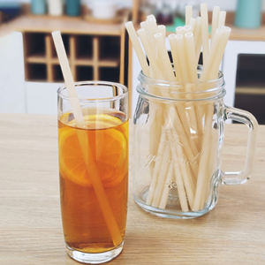 Edible rice drinking straw wholesale compostable eco friendly disposable drink straws barware accessories - Product Image 4