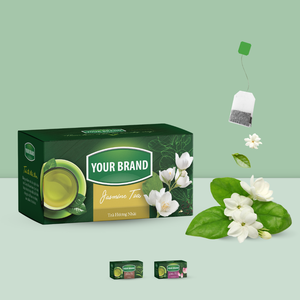 Wholesale Premium Herbal Jasmine <b>Tea</b> Bags Wholesale Strong Aroma Flower <b>Tea</b> Double Chamber Bags Custom Printed Packaging Bag - Product Image 6